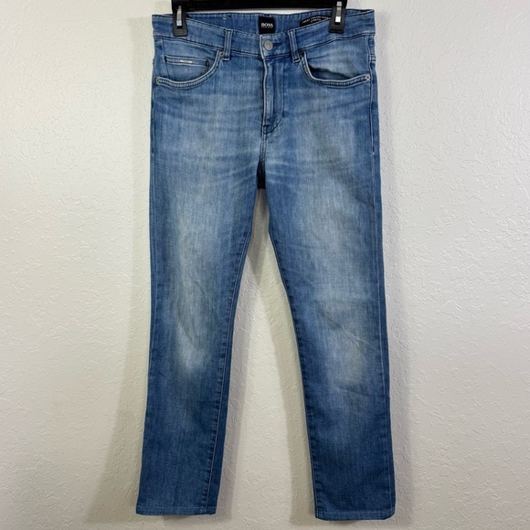 Boss Hugo Boss jeans slim fit Italian Fabric stretch size 30 Candiani denim jean - Picture 1 of 11